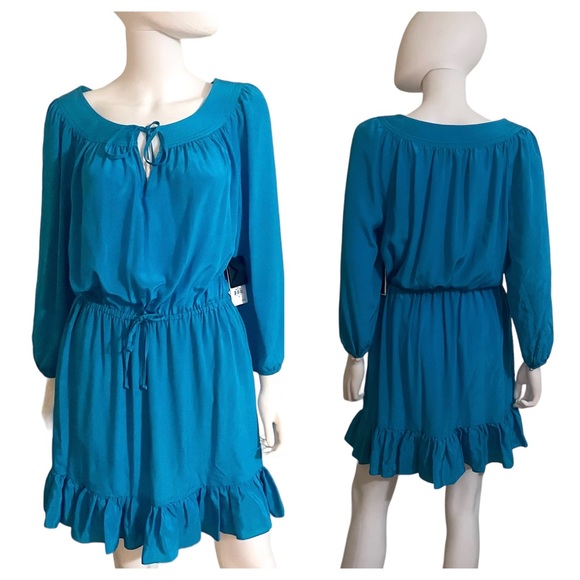 New Black Label Juicy Couture Naples silk dress. Size Medium. - Picture 2 of 8